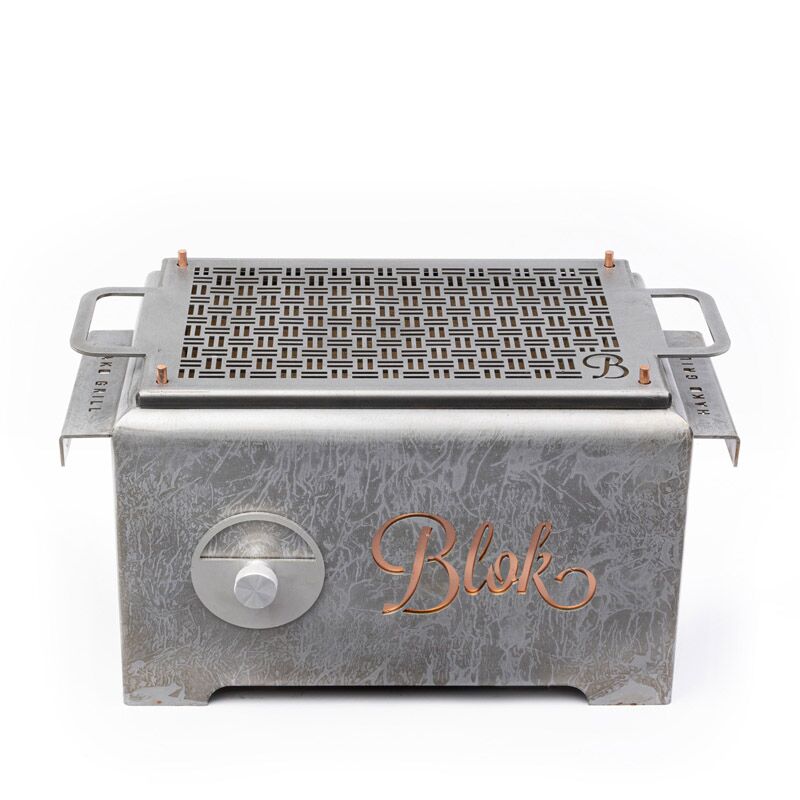 Blok Hako Table Grill BBQ | Handcrafted Steel Charcoal Grill